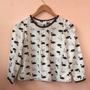 Lightweight corduroy Gymboree swan 🦢 shirt